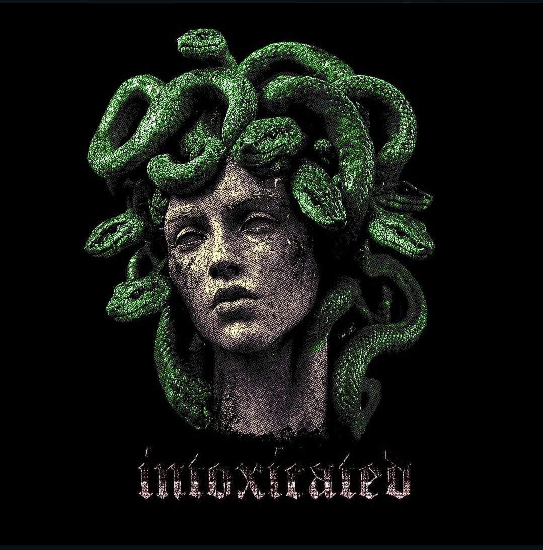 Medusa Intoxicated Oversized Back Print T-Shirt – Premium Streetwear Edition